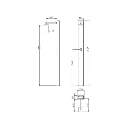 ASTRALPOOL NIAGARA DUCHA PISCINA TOUCHLESS